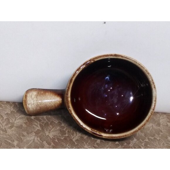 VTG McCoy Drip Glaze Soup/Chili Bowl w/Handle 7050 Brown Pottery EXCELLENT - Picture 3 of 7